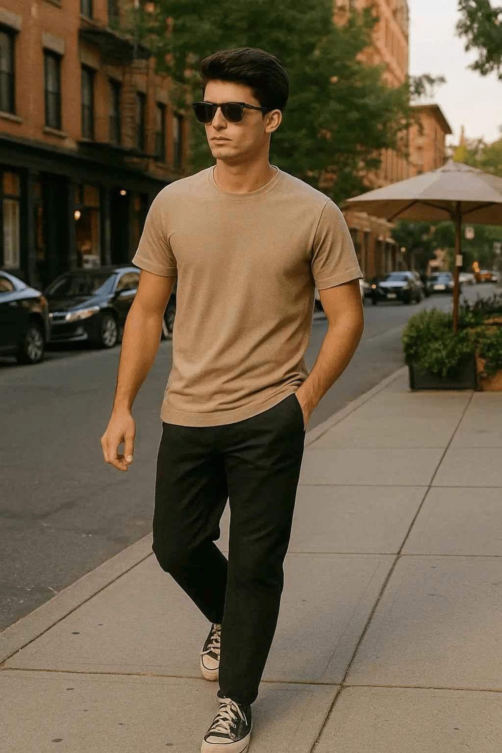 Beige Regular Fit T-Shirt for Everyday Comfort EW-000279